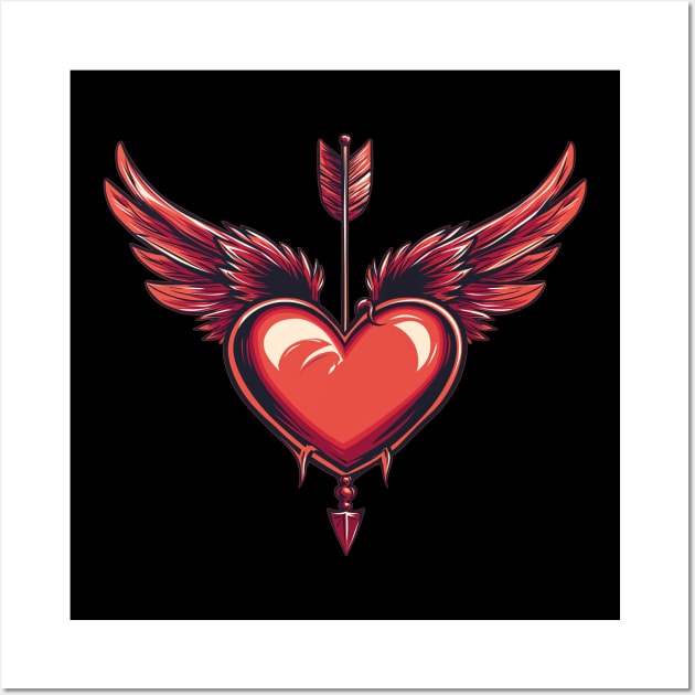 cupid arrow Wall Art by GraphGeek